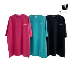 IONSEOUL  |Unisex Street Style Cotton Oversized Logo T-Shirts