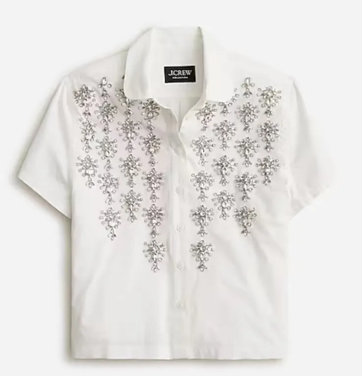 J Crew  |Casual Style Cotton Short Sleeves Office Style Elegant Style