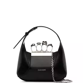 Jewelled Hobo Mini, Black/Silver