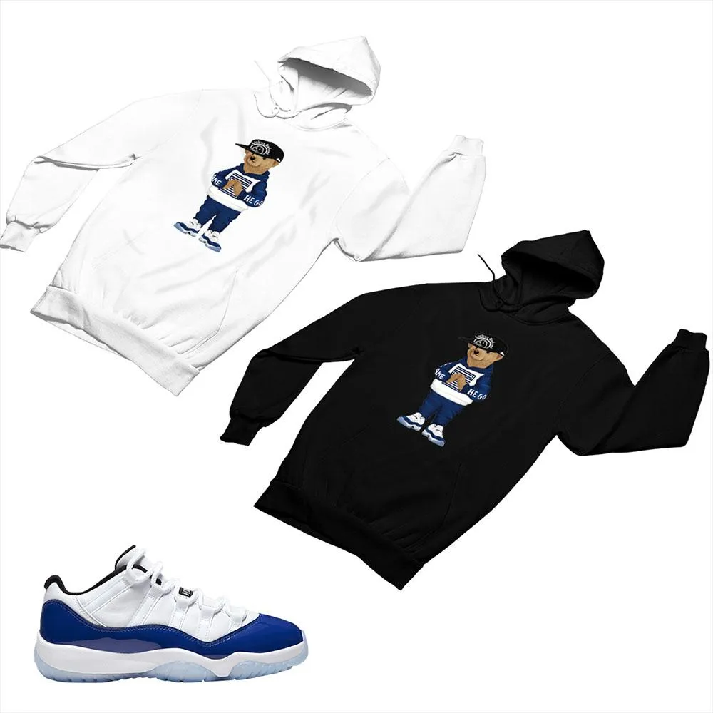 Jordan 11 Concord Matching Custom Designed Hoodies JD 11-5-6-19