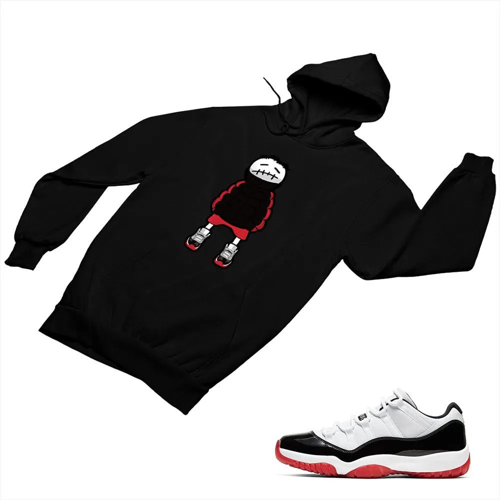 Jordan 11 White Bred Matching Custom Designed Hoodies JD 11-5-7-15