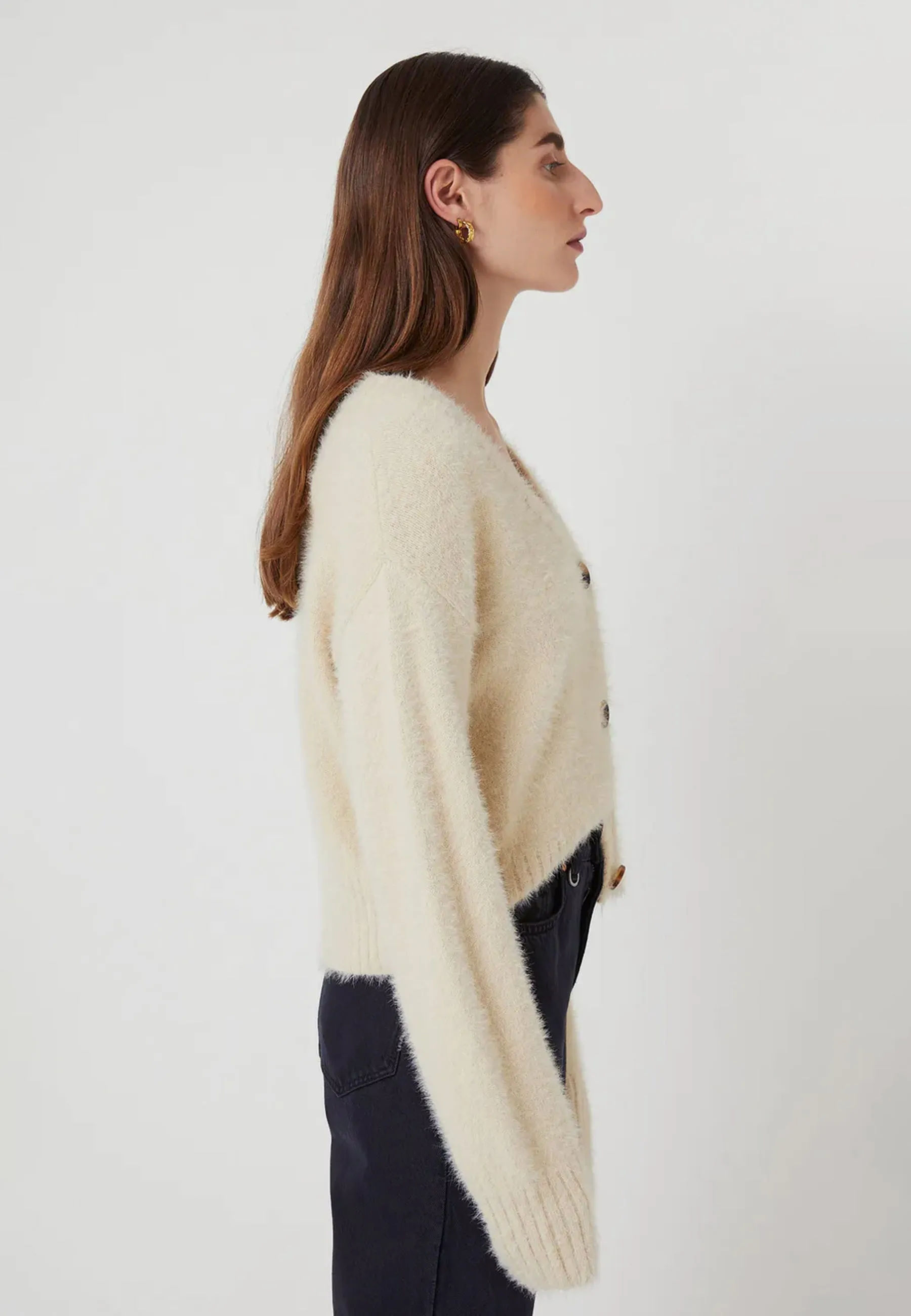 Kate Knit Cardigan - cream