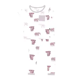 Kyte Baby Short Sleeve with Pants Pajamas in Elephant