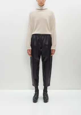 Leather Carrot Pants