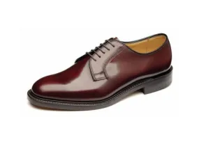 LOAKE 771T Burgundy Classic plain tie Derby shoe