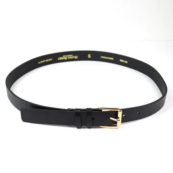 Maison Boinet - Slim Calf Leather Belt - Black