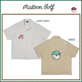 Malbon Golf  |Street Style Plain Logo Shirts