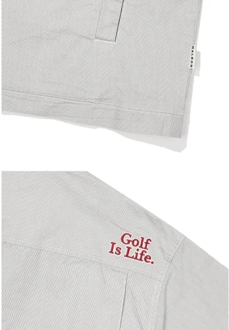 Malbon Golf  |Street Style Plain Logo Shirts