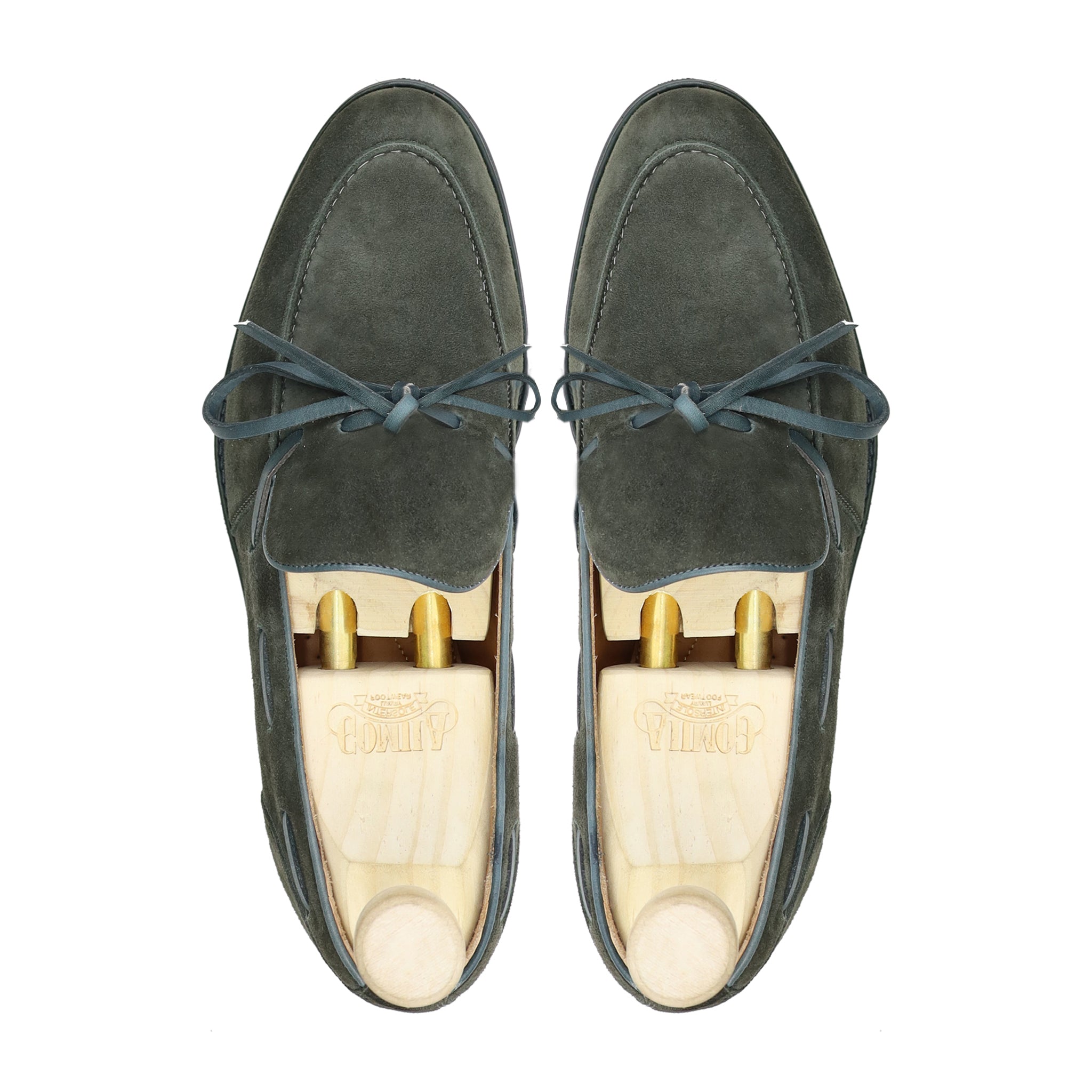 Manama - Men's Davy Grey Kid Suede Loafer