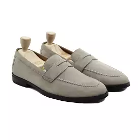 Manaslu - Men's Steel Grey Kid Suede Loafer