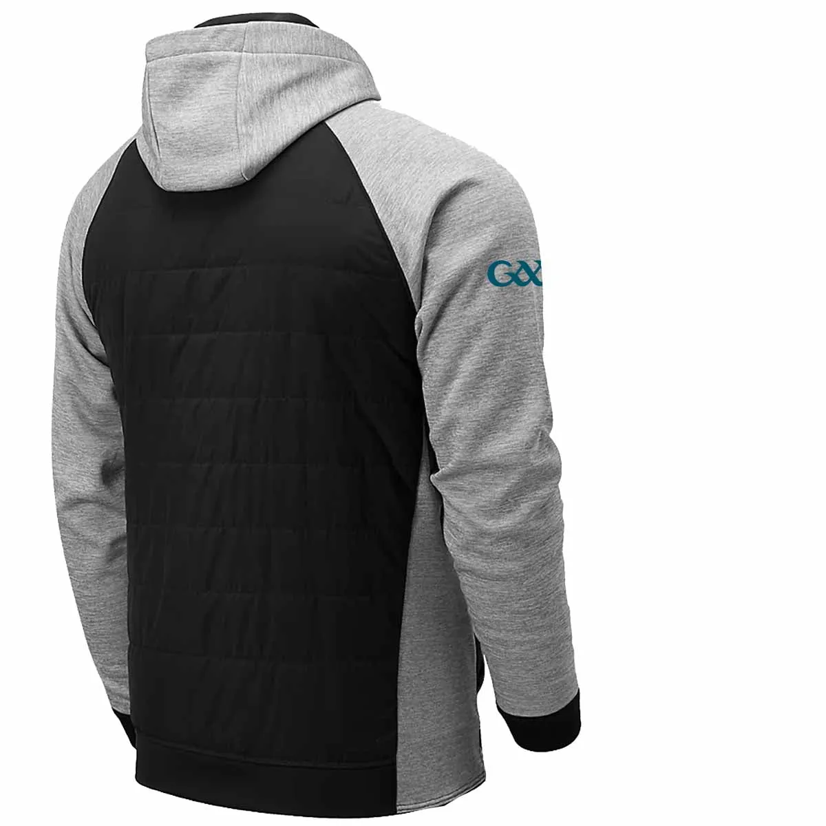 Mc Keever Leitrim GAA Official Vital Interlock Hoodie - Adult - Black/Grey