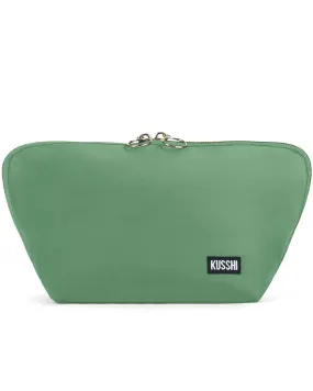 Medium Signature Makeup Bag in Green and Blue