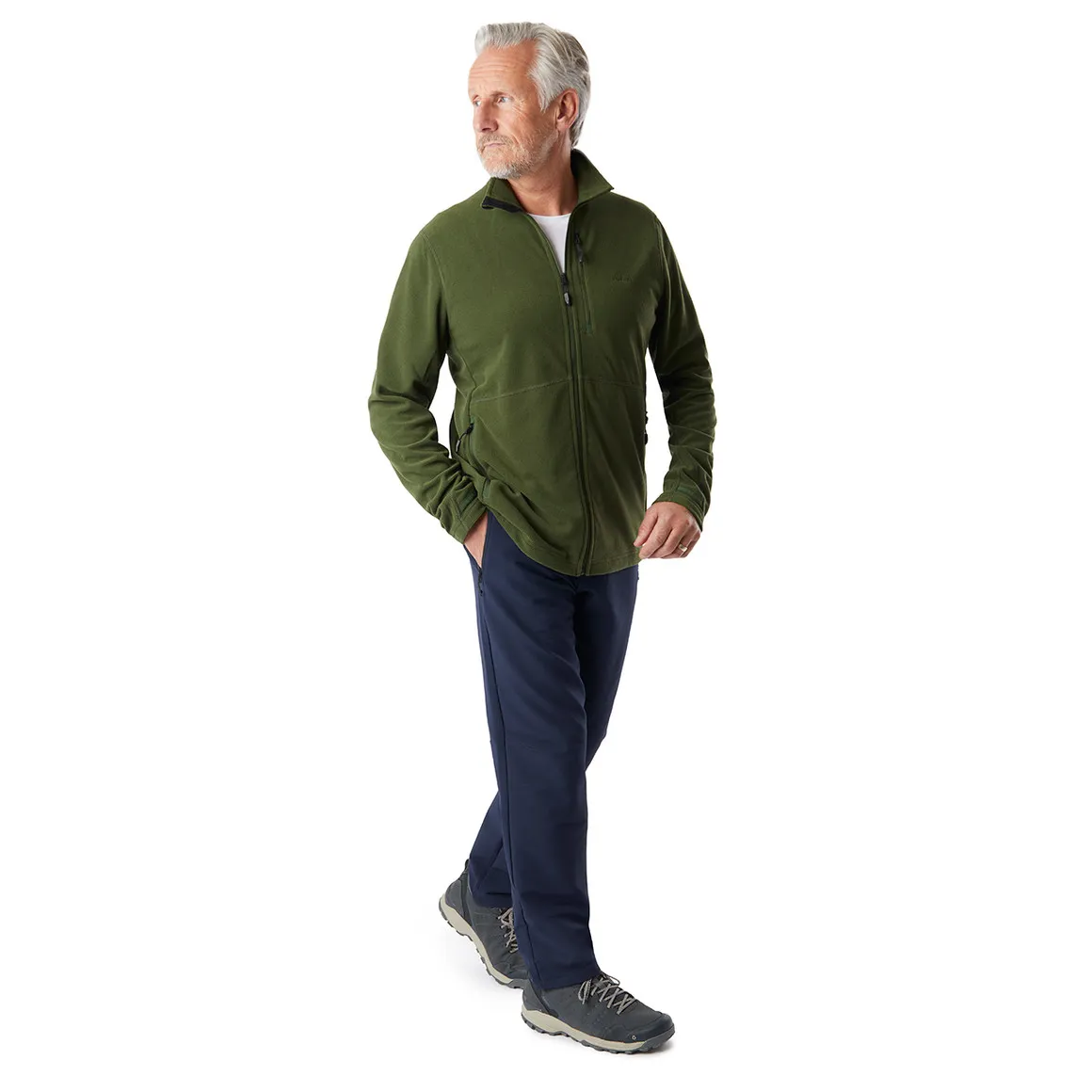 Men's Microgrid Fleece Jacket Conifer Green