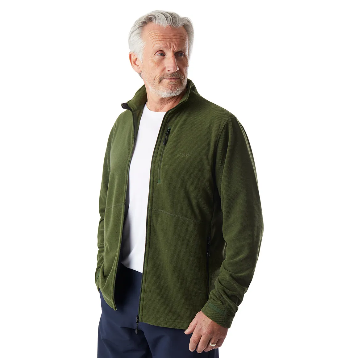 Men's Microgrid Fleece Jacket Conifer Green