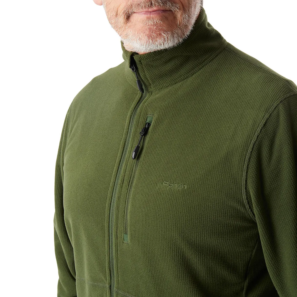 Men's Microgrid Fleece Jacket Conifer Green