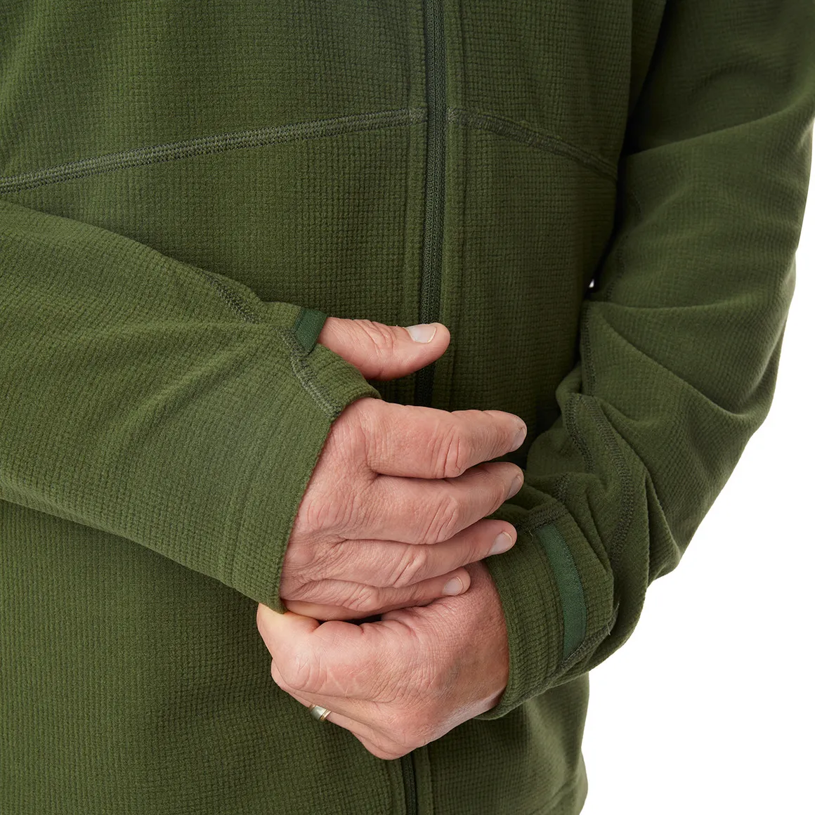 Men's Microgrid Fleece Jacket Conifer Green