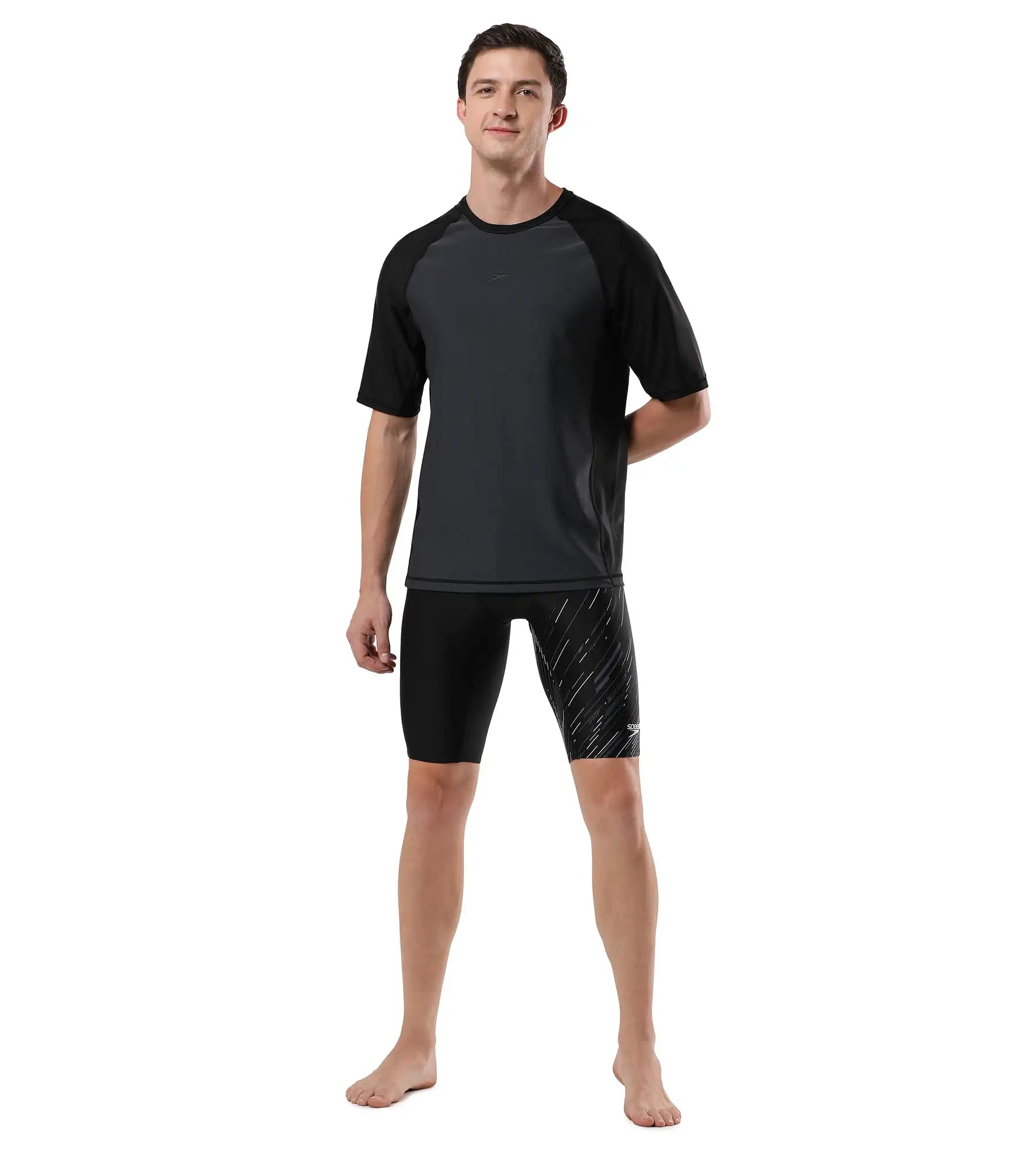 Men's Endurance Short Sleeve Suntop - Oxid Grey & Black