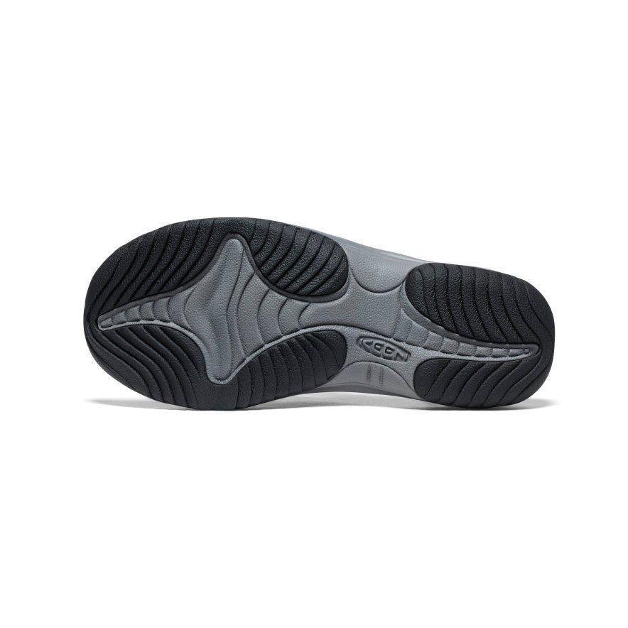 Men's Kona Leather Flip-Flop  |  Steel Grey/Black