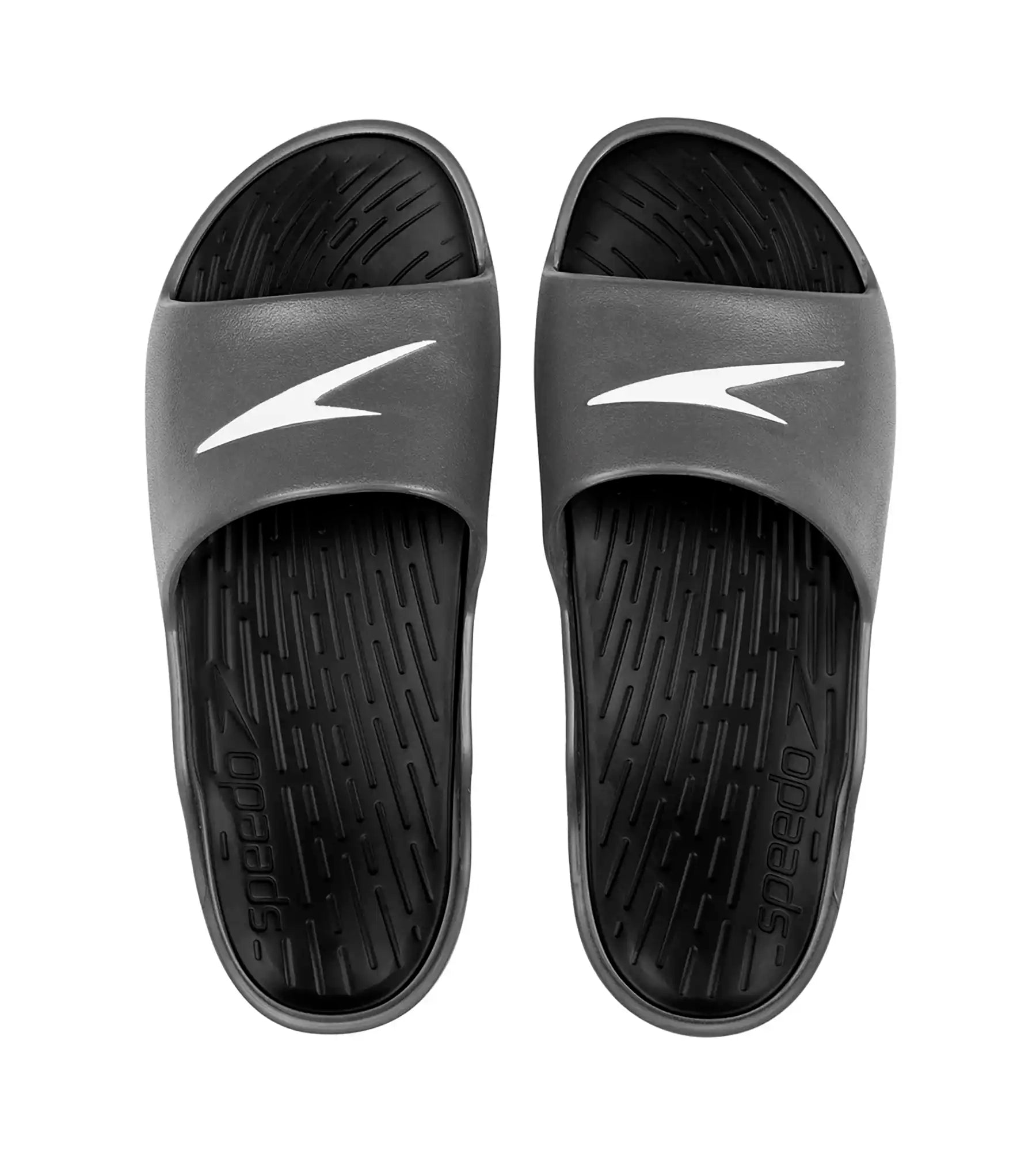 Men's Single Colour Slides - Black & Oxid Grey