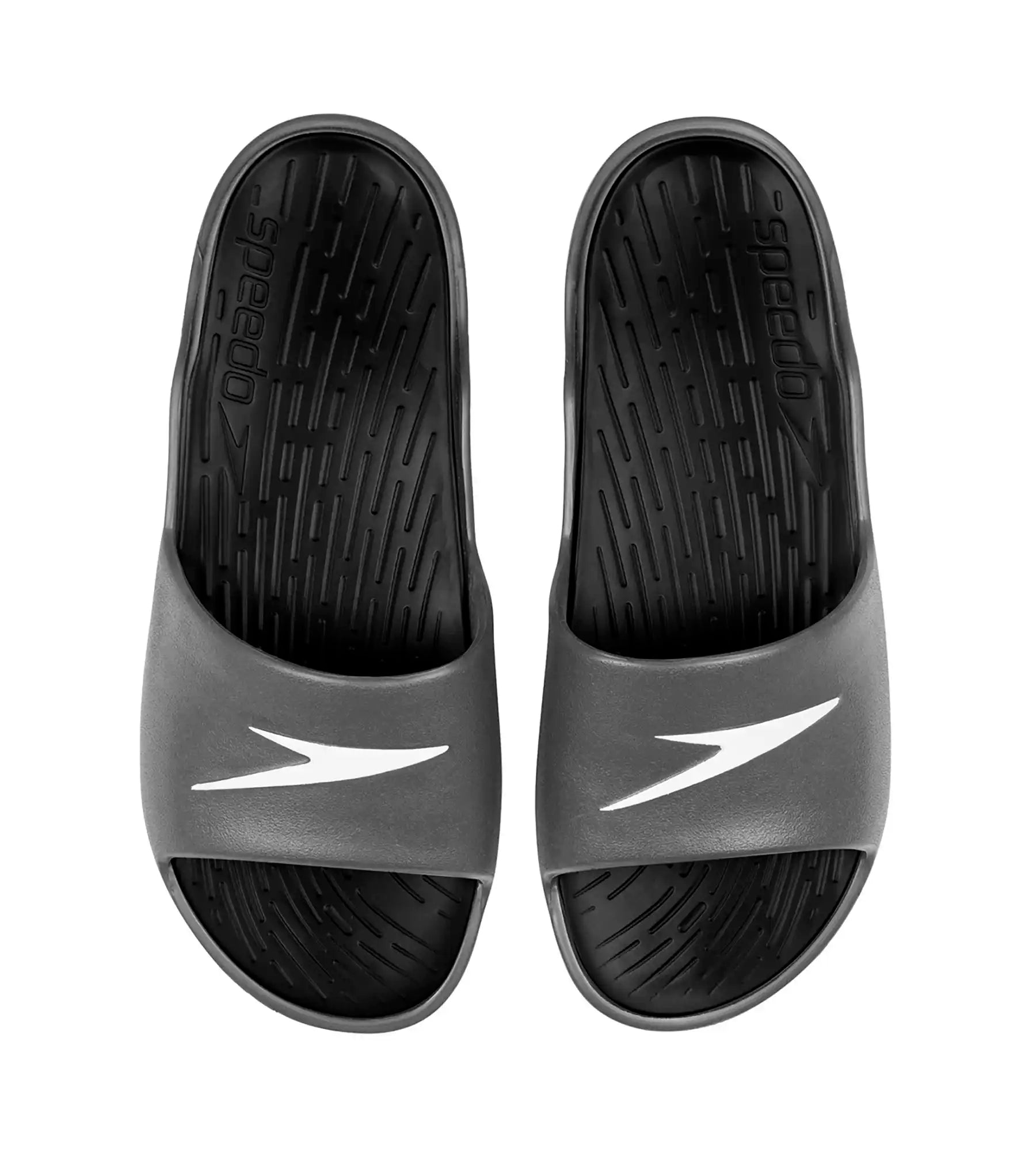 Men's Single Colour Slides - Black & Oxid Grey