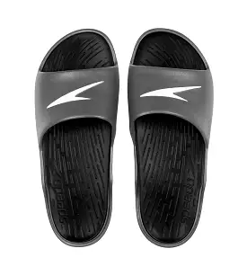 Men's Single Colour Slides - Black & Oxid Grey