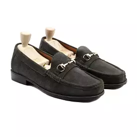 Milmilo - Men's Davy Grey Kid Suede Loafer