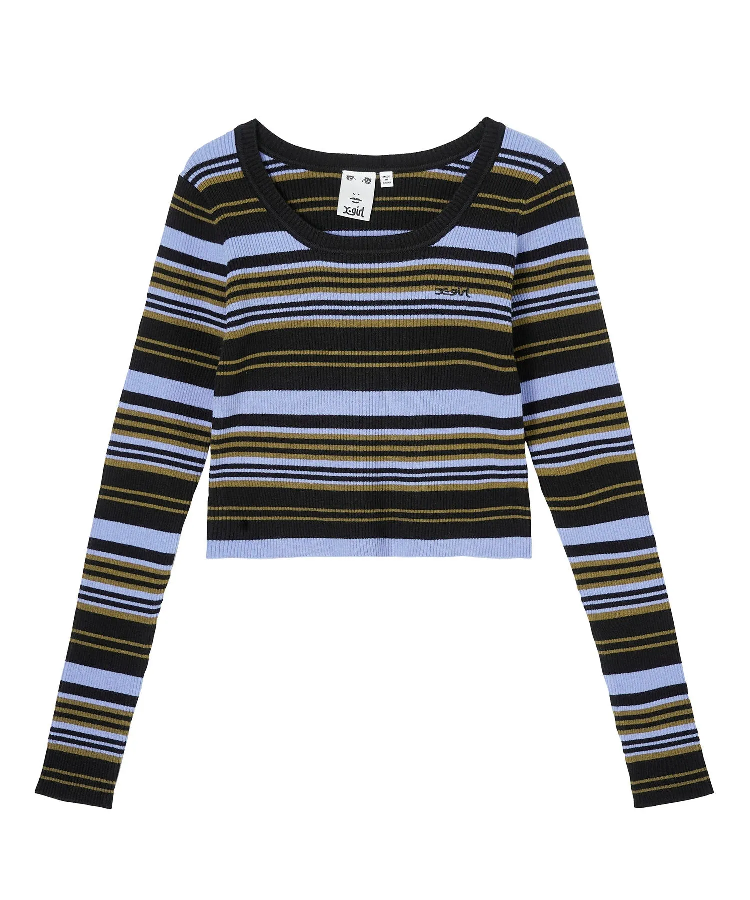 MULTI STRIPE KNIT TOP