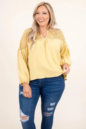 Naturally Beautiful Top, Marigold