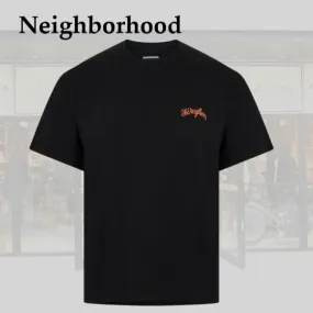 NEIGHBORHOOD  |Crew Neck Street Style Plain Cotton Short Sleeves Logo