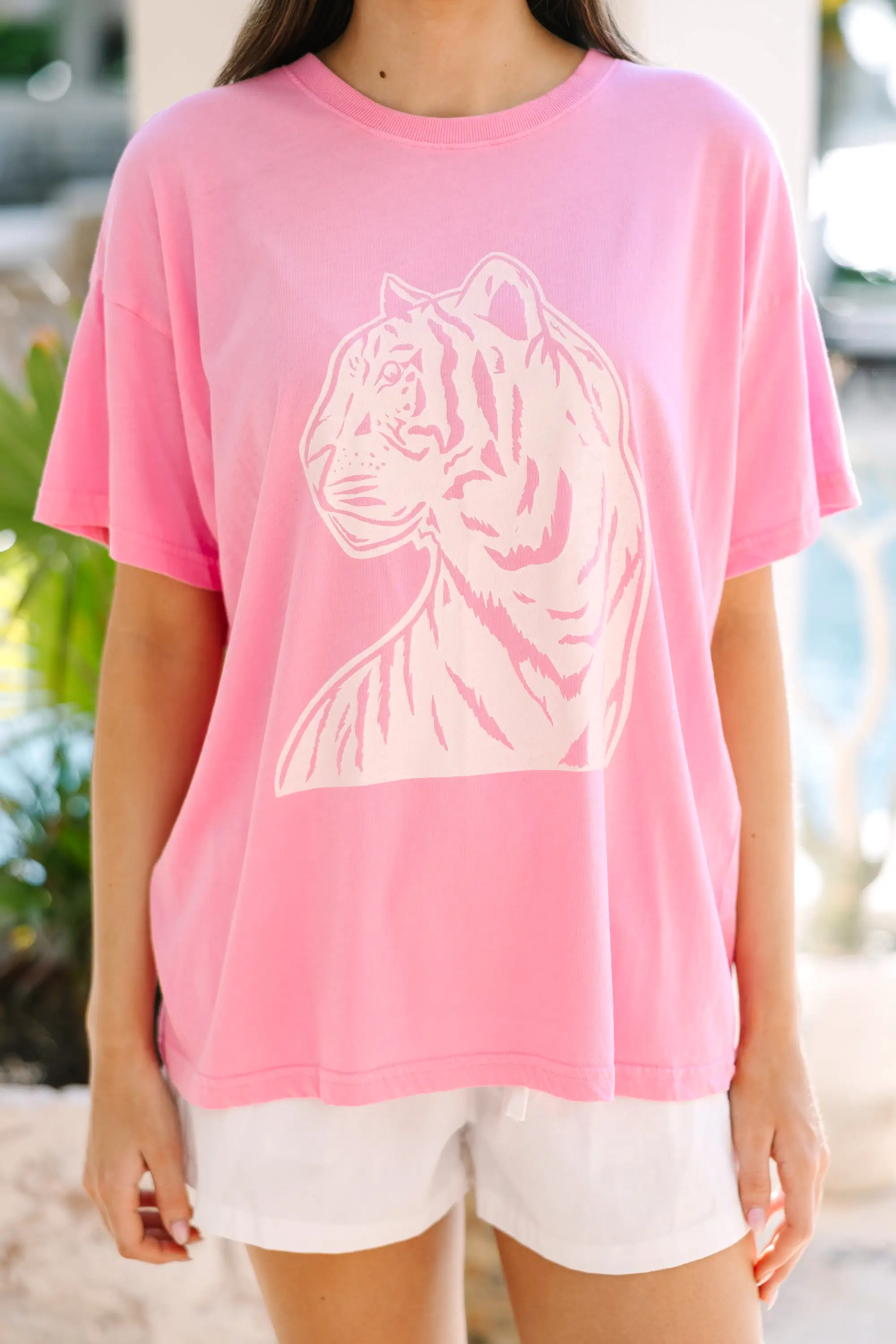 On The Prowl Pink Graphic Tee