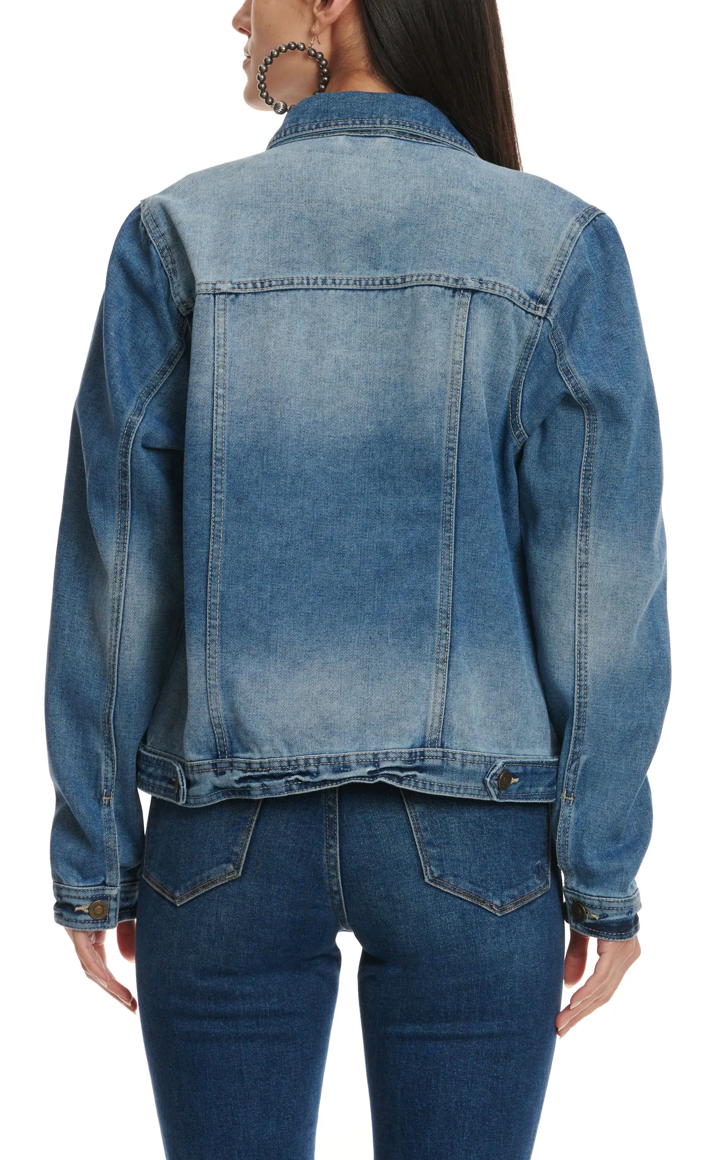 One5One Women's Medium Stonewash Denim Jacket