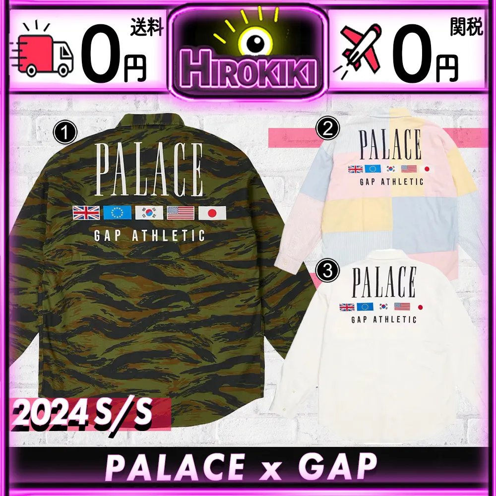 Palace Skateboards  |Unisex Street Style Collaboration Logo Skater Style Shirts