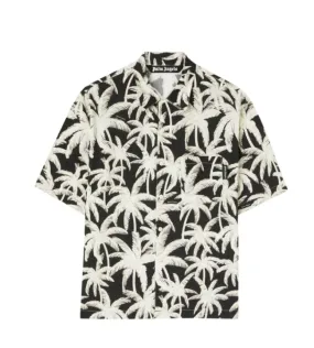 Palm Angels  |Flower Patterns Street Style Short Sleeves Logo Shirts