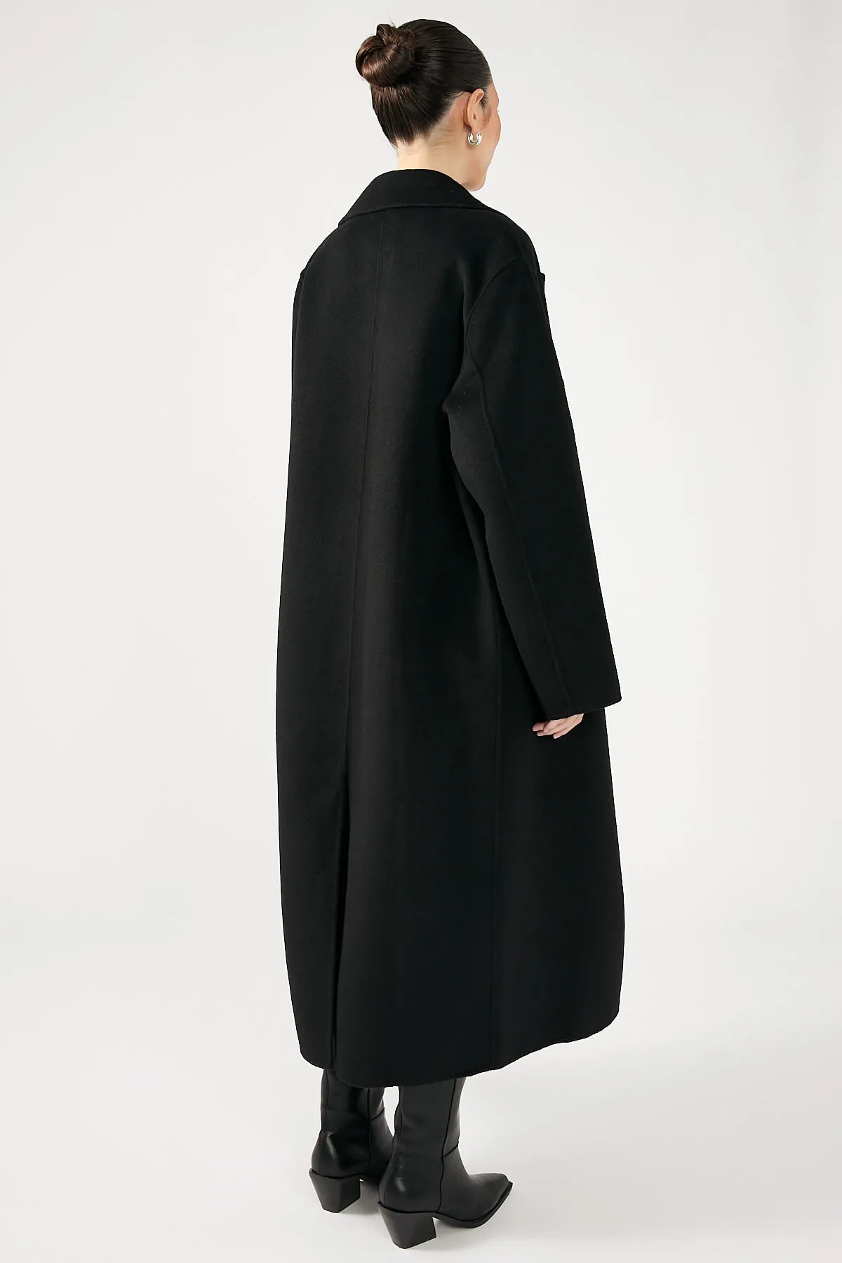 Perfect Stranger Asher Long Line Coat Black