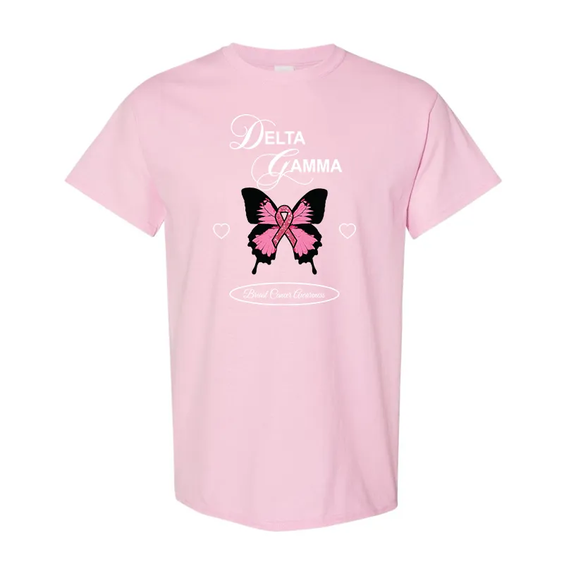 Printed Pink Butterfly Design - DTG