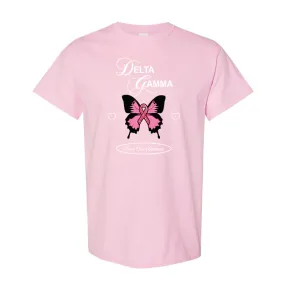 Printed Pink Butterfly Design - DTG