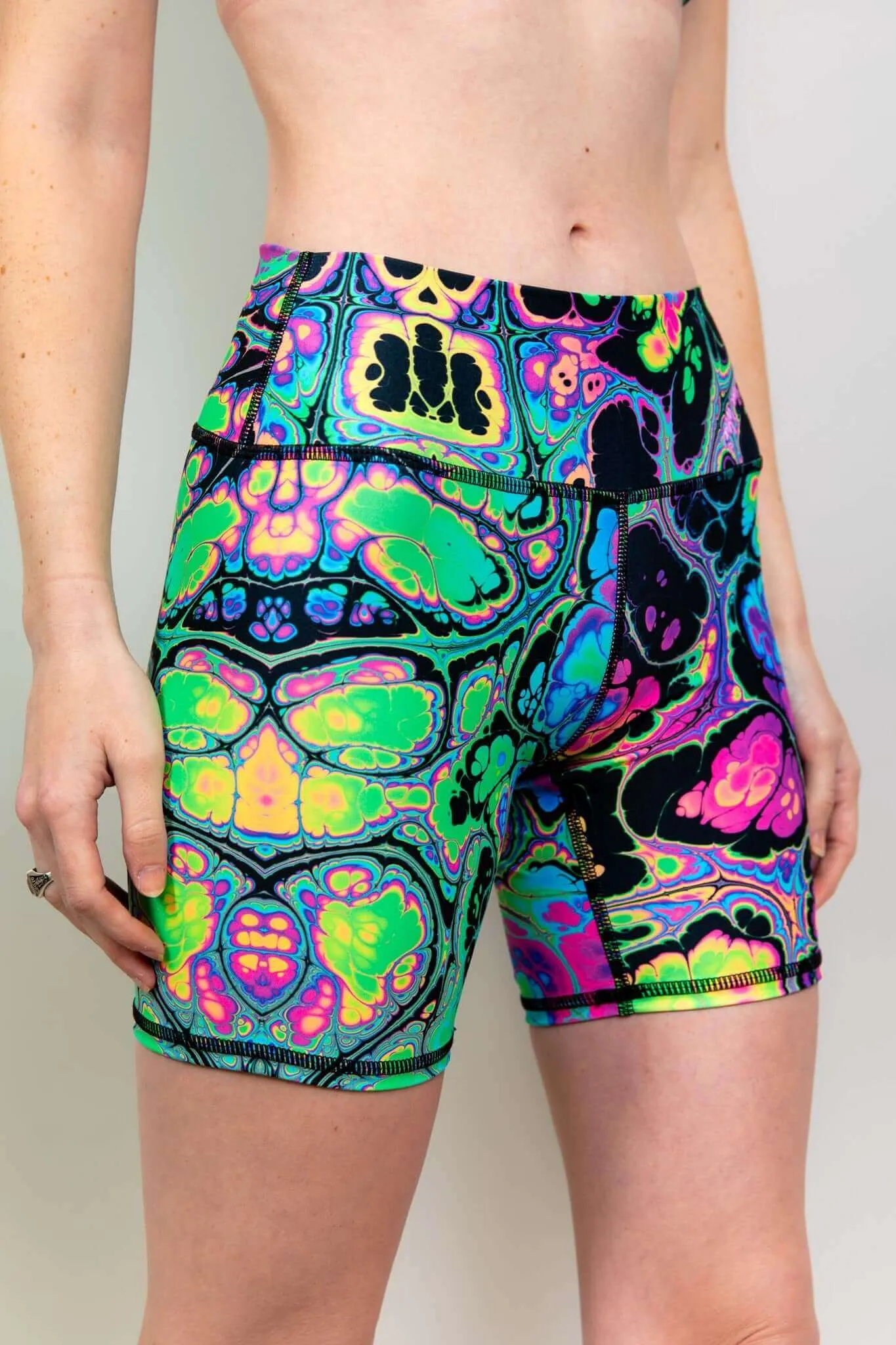 Prismatic Biker Shorts