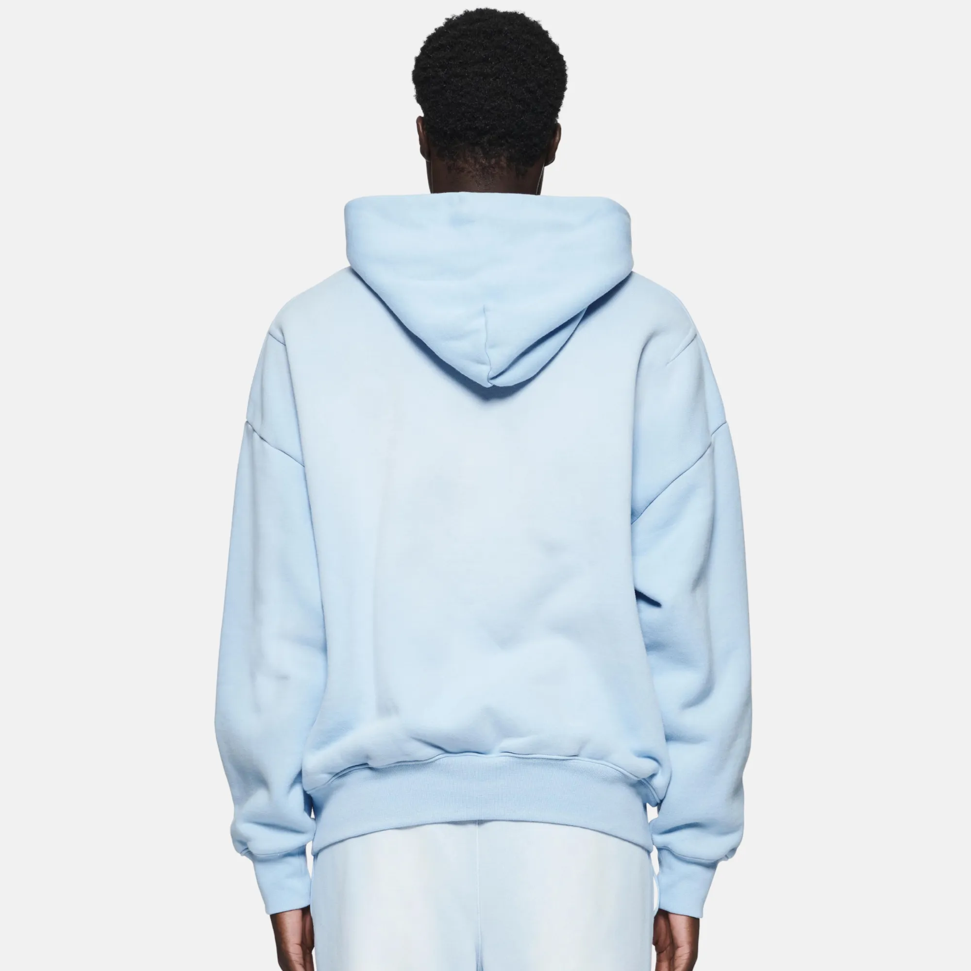 Purple Brand Cutout Wordmark Blue Hoodie