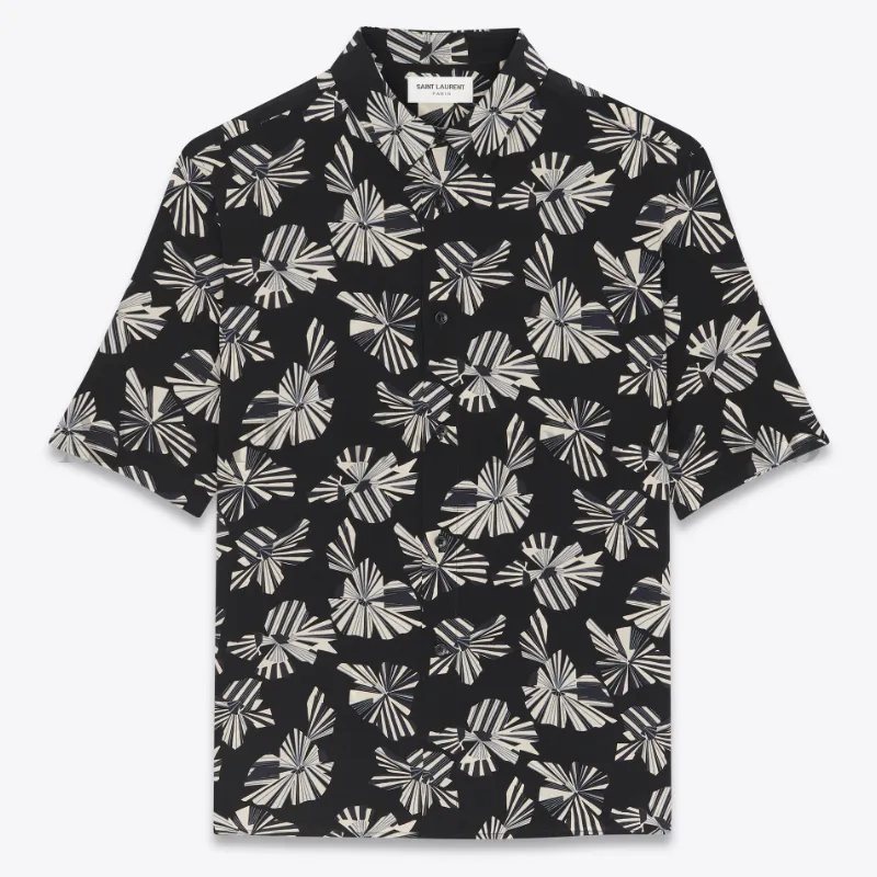 Saint Laurent  |Silk Street Style Short Sleeves Luxury Shirts