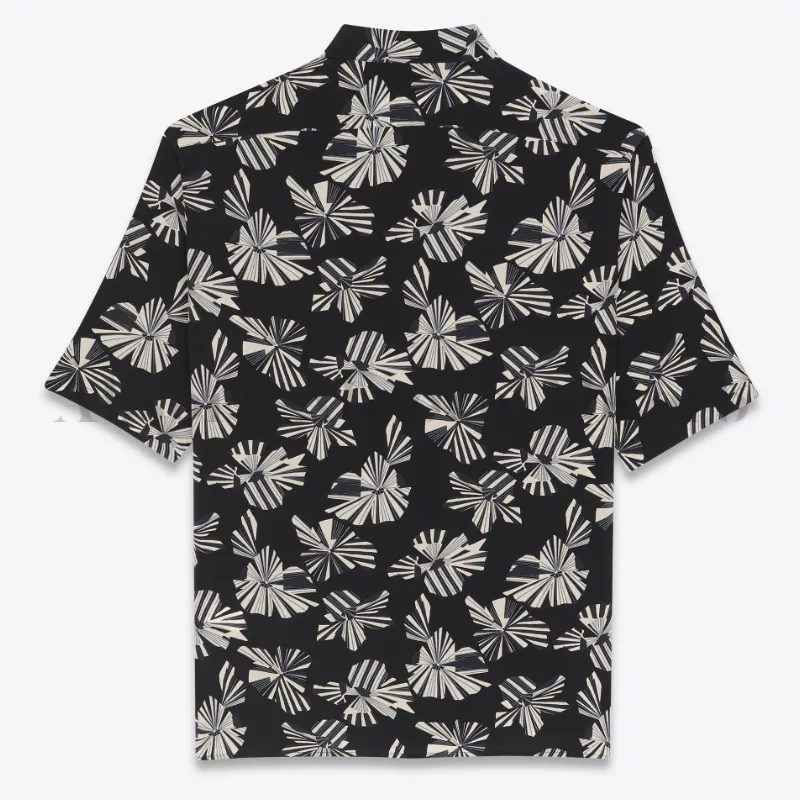 Saint Laurent  |Silk Street Style Short Sleeves Luxury Shirts