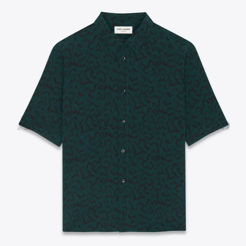 Saint Laurent  |Silk Street Style Short Sleeves Luxury Shirts