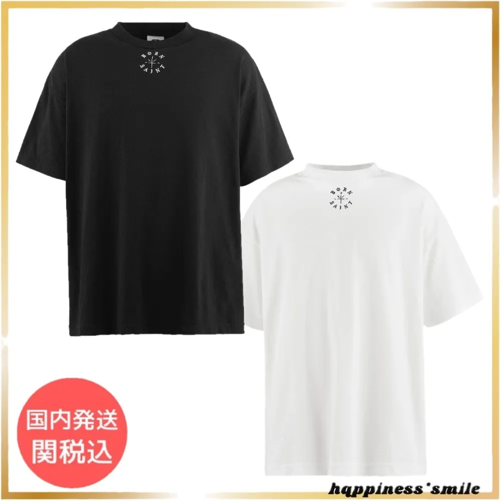 Saint Mxxxxxx  |Street Style Cotton Short Sleeves Logo T-Shirts