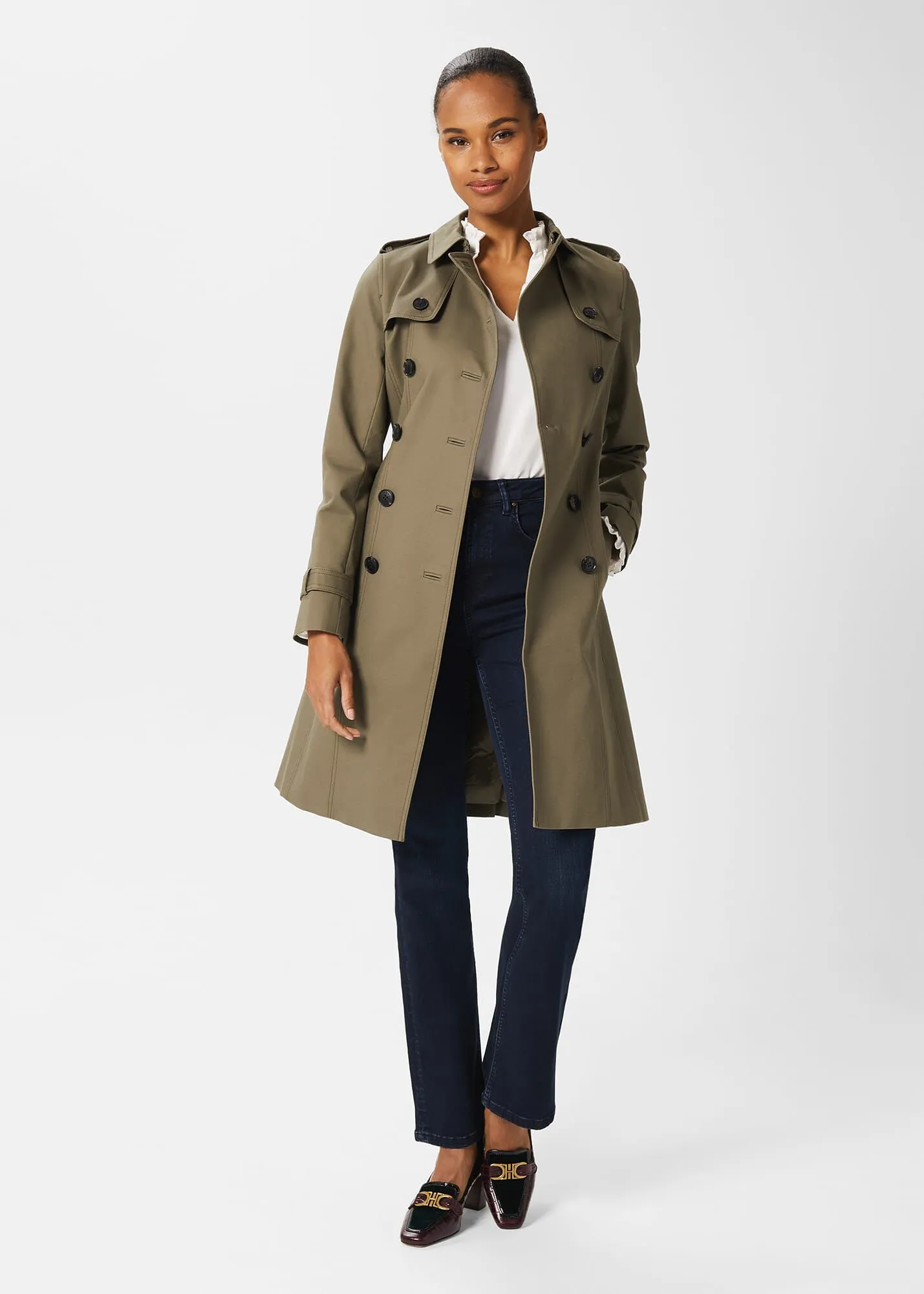 Saskia Water Resistant Trench Coat 