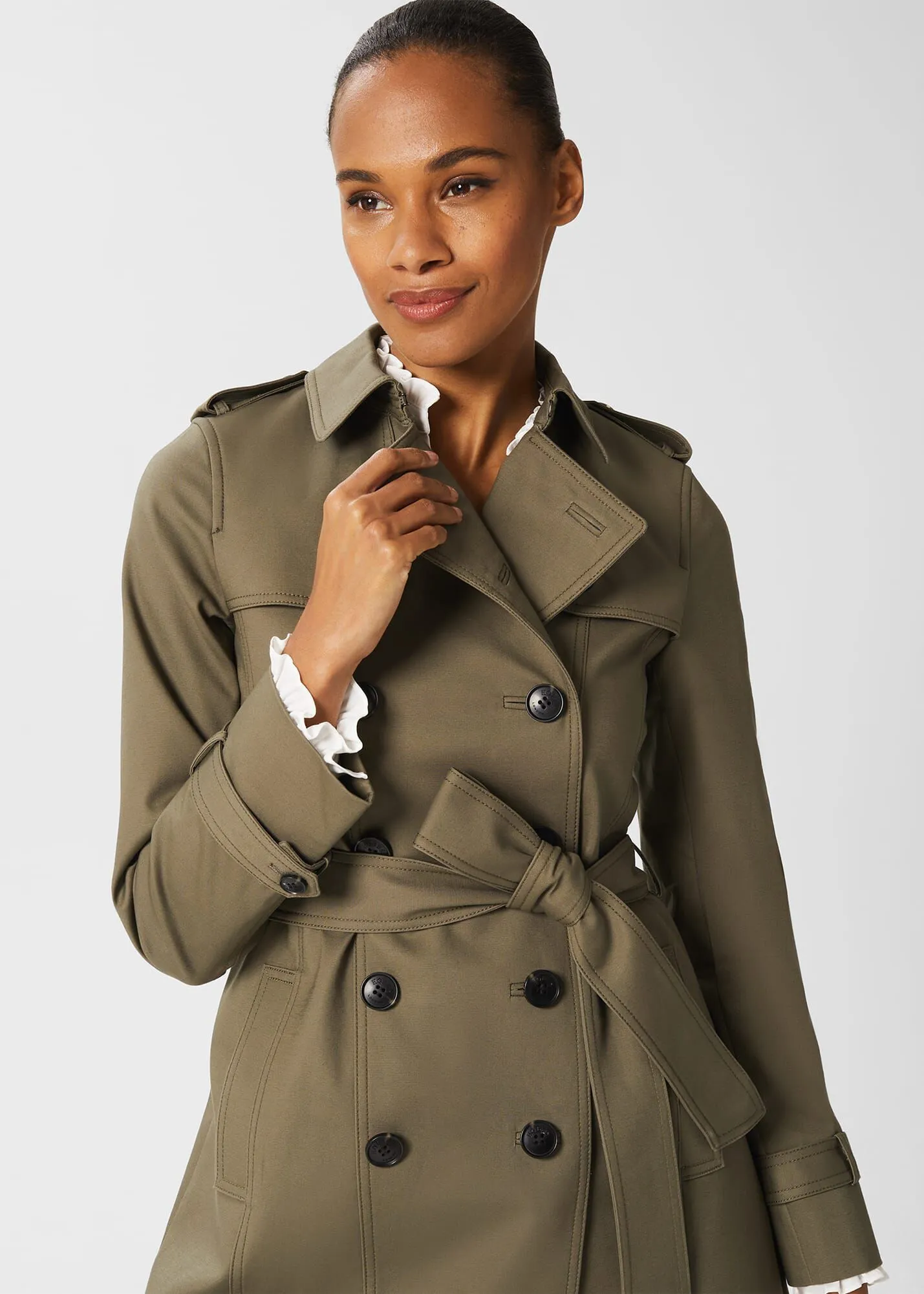 Saskia Water Resistant Trench Coat 