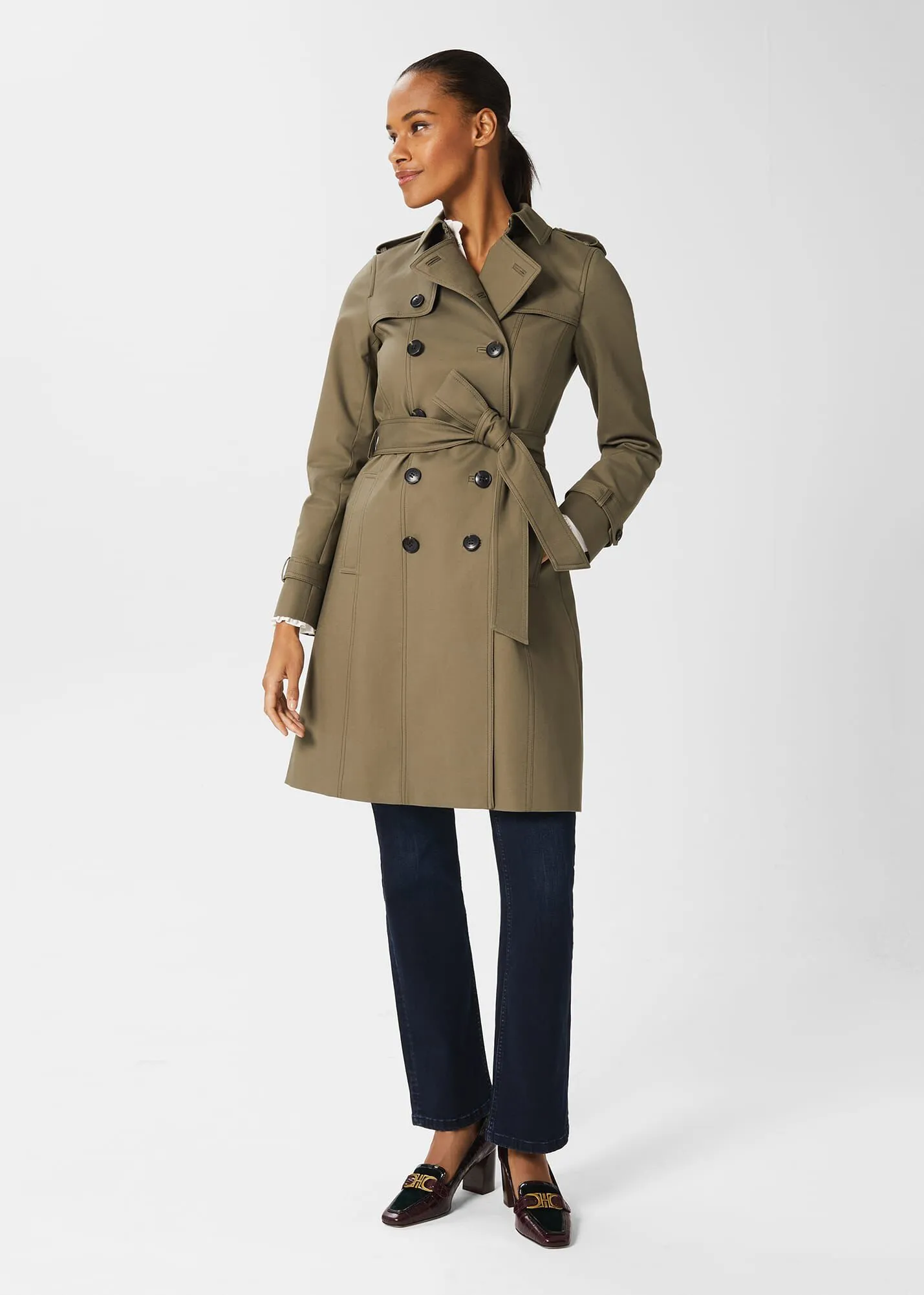 Saskia Water Resistant Trench Coat 