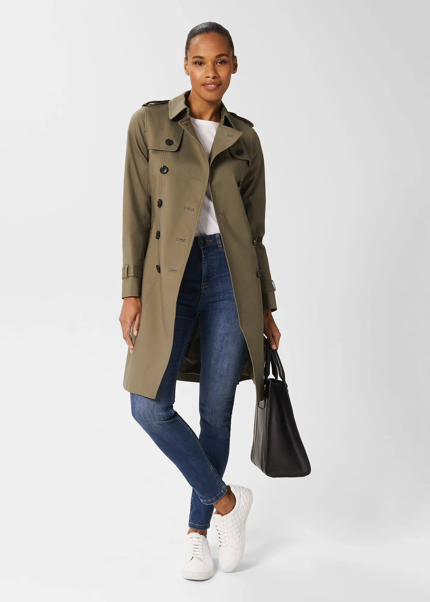 Saskia Water Resistant Trench Coat 