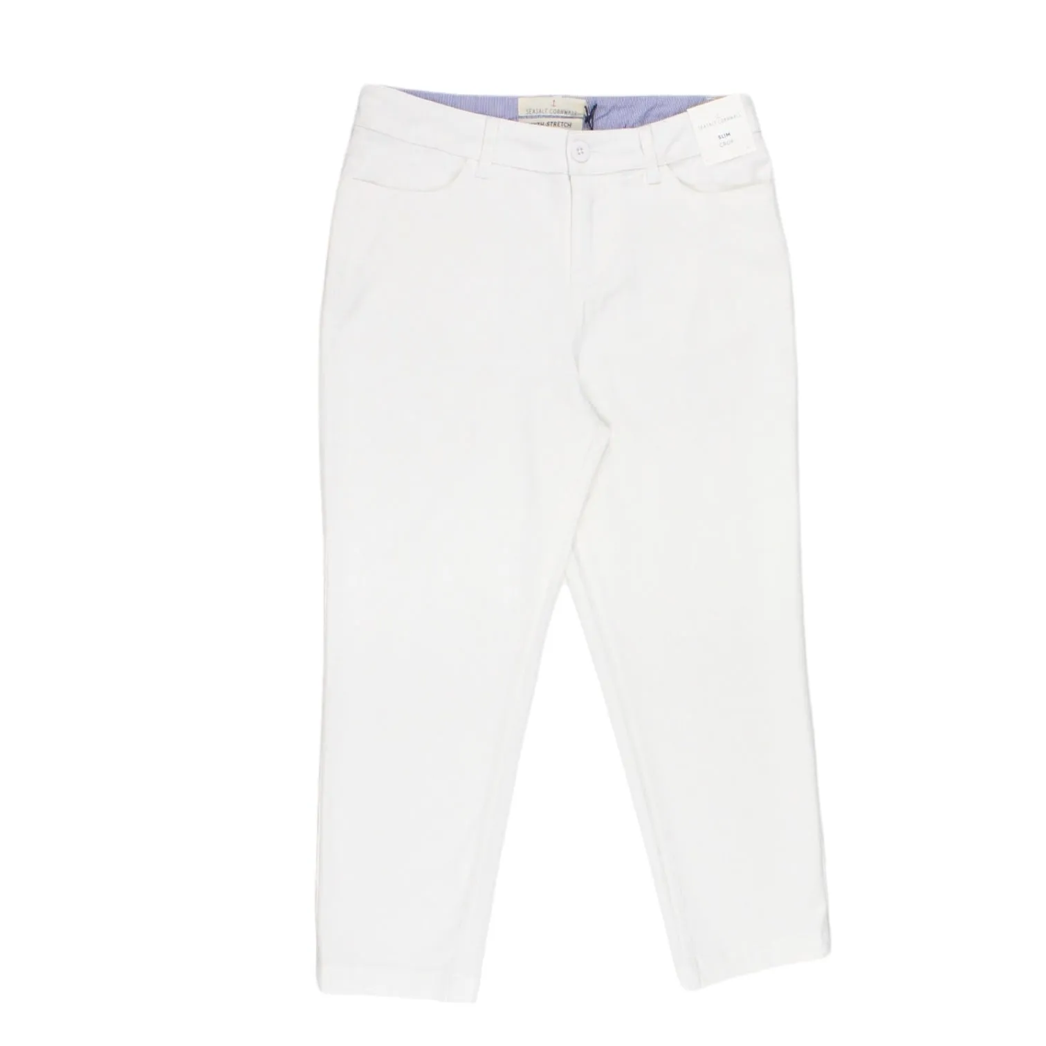 Seasalt White Cropped Petite Jeans - Seconds