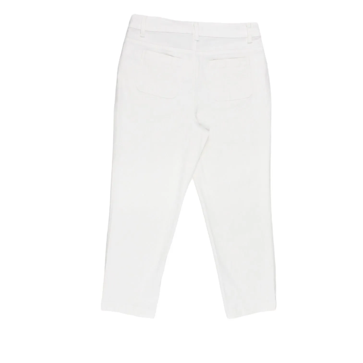 Seasalt White Cropped Petite Jeans - Seconds