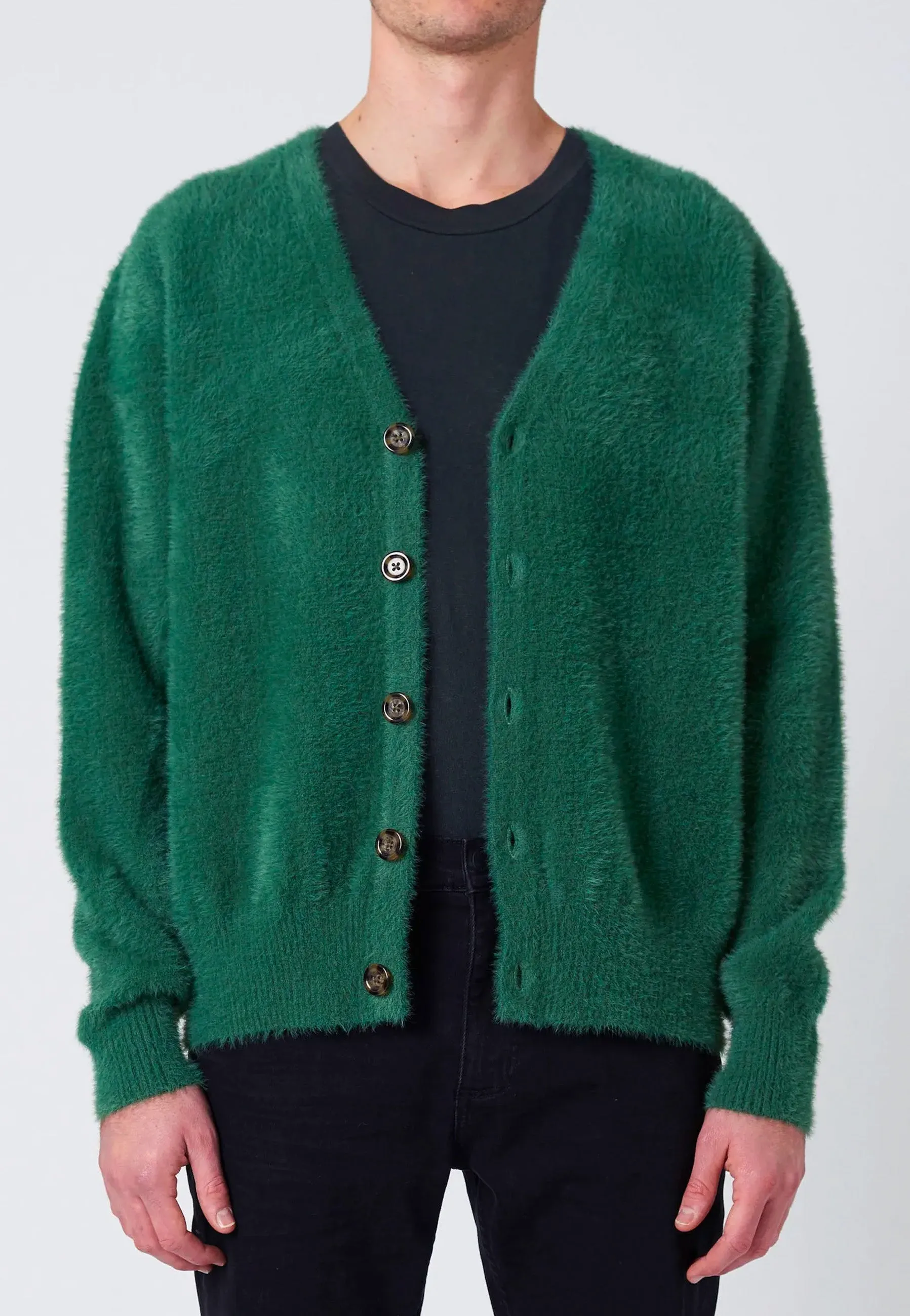 Shag Cardigan - Trade Green