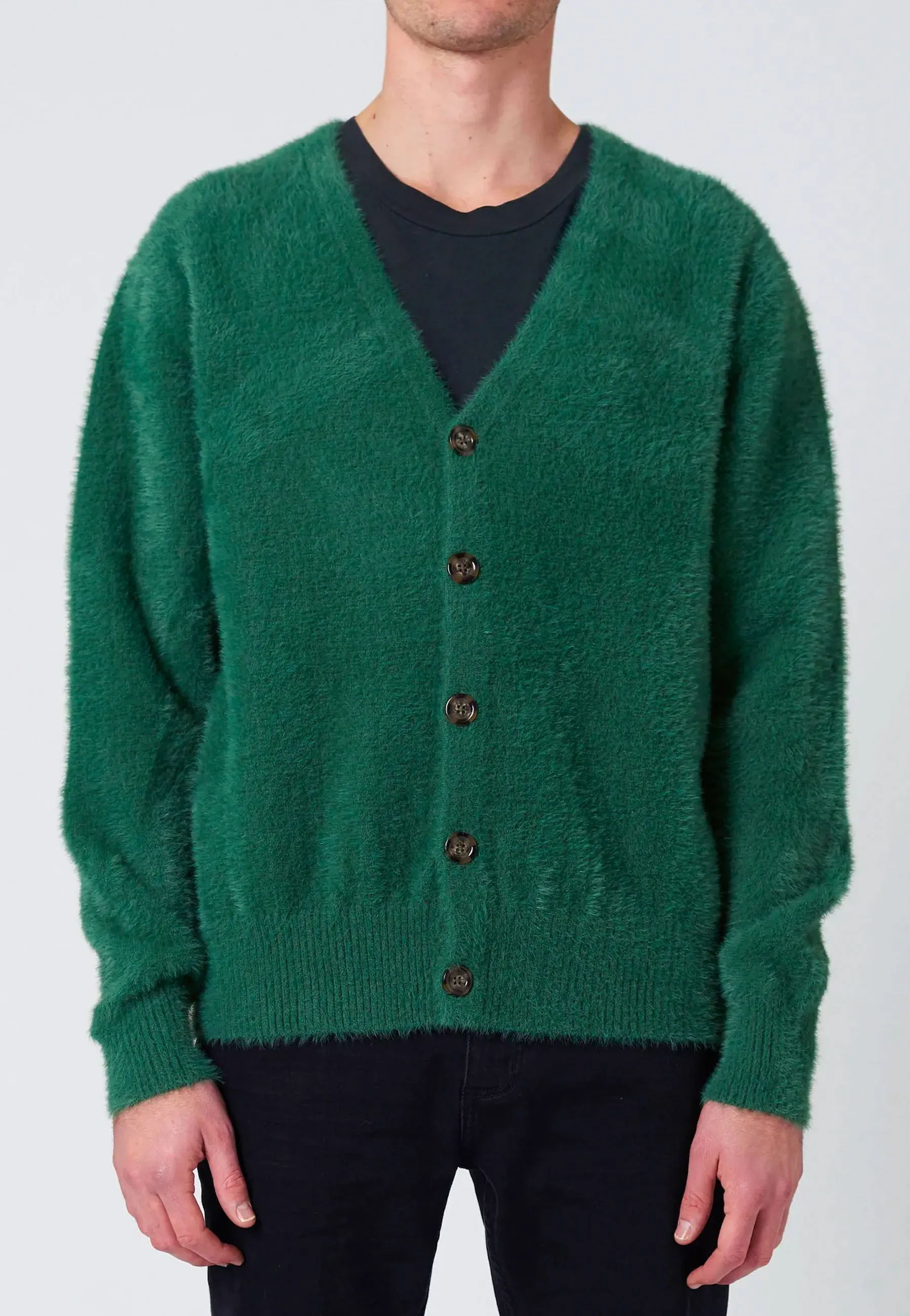 Shag Cardigan - Trade Green